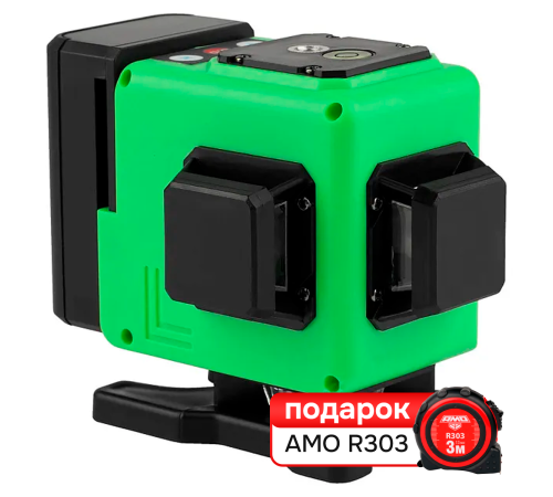 Комплект лазерного уровня AMO LN 3D-360-3 и рулетка AMO R303
