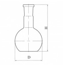 Колба плоскодонная П-1-250-29/32 со шлифом