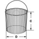 Корзина Bochem проволочная, круглая, размеры 200x300 мм, нержавеющая сталь