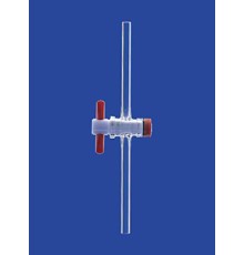 Кран одноходовой Lenz NS18,8, диаметр отверстия 6,0 мм, PTFE