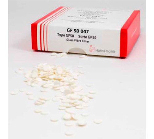 Фильтры Hahnemühle GF50 из стеклянного микроволокна, круглые, Ø 90 мм, без связующих агентов Фильтры Hahnemühle GF50 из стеклянного микроволокна, круглые, Ø 90 мм, без связующих агентов
