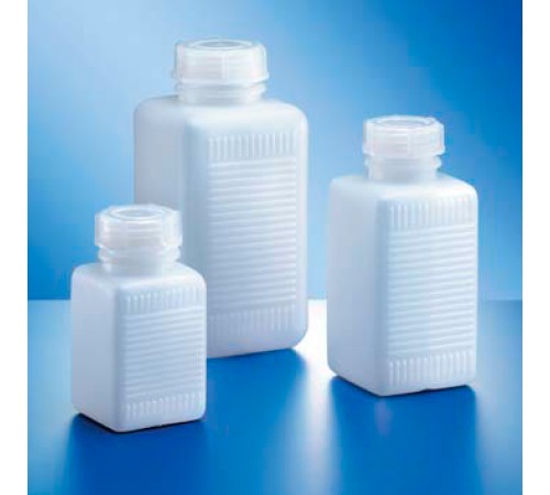 Бутыль Kautex широкогорлая 1000 мл, HDPE, квадратная, Ø 50 мм, естественный цвет, без крышки Бутыль Kautex широкогорлая 1000 мл, HDPE, квадратная, Ø 50 мм, естественный цвет, без крышки