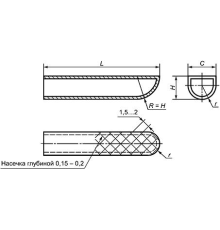 Наконечники для щипцов из платины Изделие N 220-1