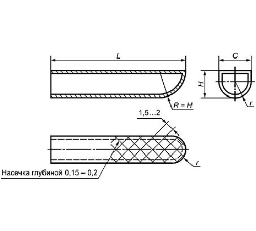 Наконечники для щипцов из платины Изделие N 220-1 Наконечники для щипцов из платины Изделие N 220-1