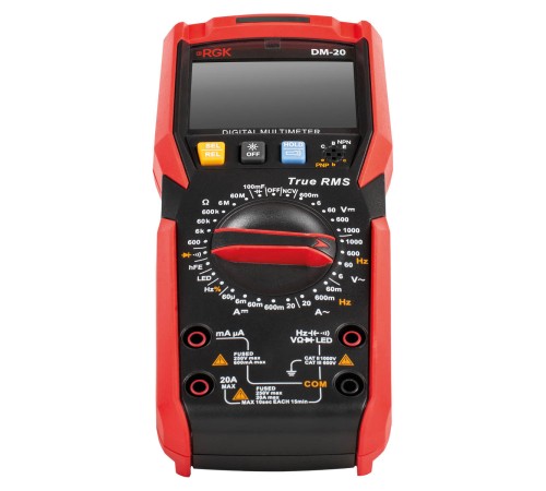 Комплект мультиметра RGK DM-20 и рулетка AMO R303 Комплект мультиметра RGK DM-20 и рулетка AMO R303